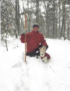 Dr. Cabrera in the snow