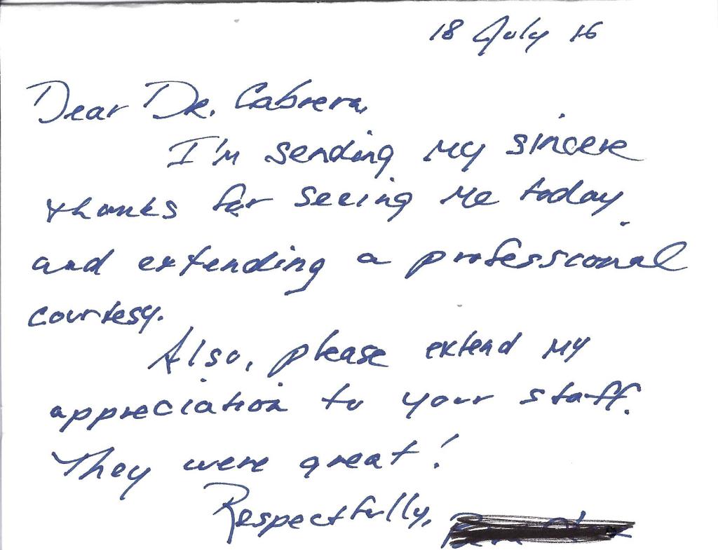 thank you letter