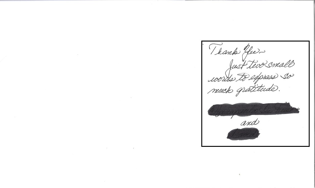 thank you letter