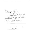 thank you letter