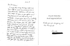thank you letter